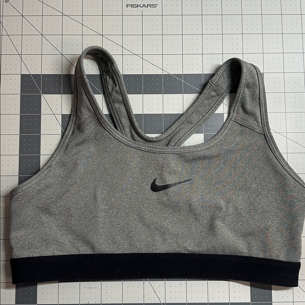 Nike Heather Gray Dri-FIT Sports Bra